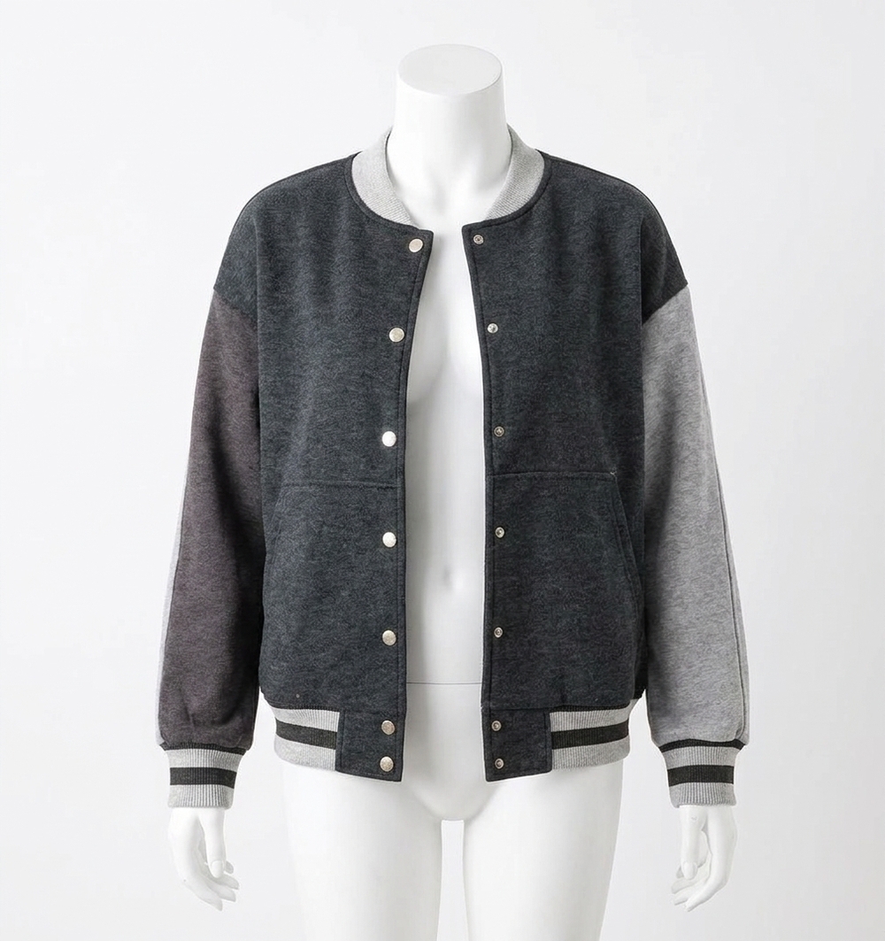 NEW EASEL varsity style bomber jacket in matcha